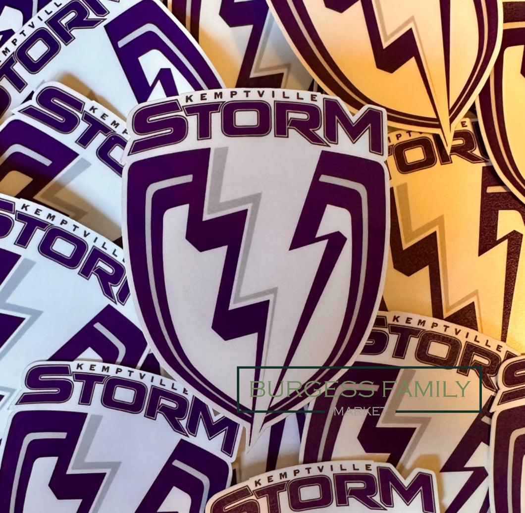 Kemptville Storm hockey Sticker (LARGE)